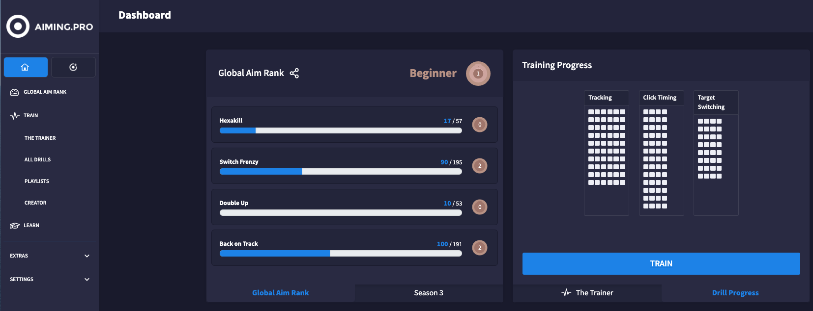 How Our Aim Trainer Works: Drills, the Trainer, & Ranks