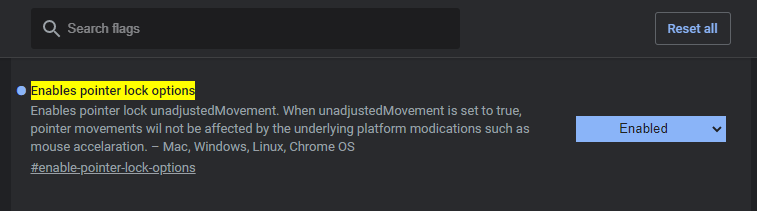 Enable pointerlock options